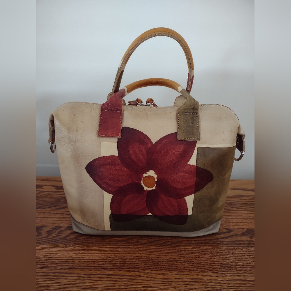 Astore Acquerello  Fiore Tote Satchel Bag